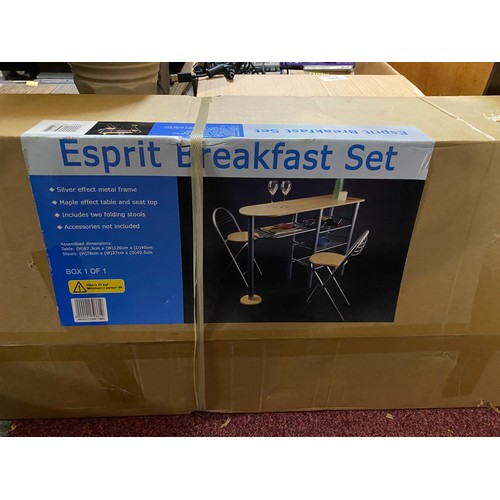 99 - Espirit breakfast set unmade and still in box.