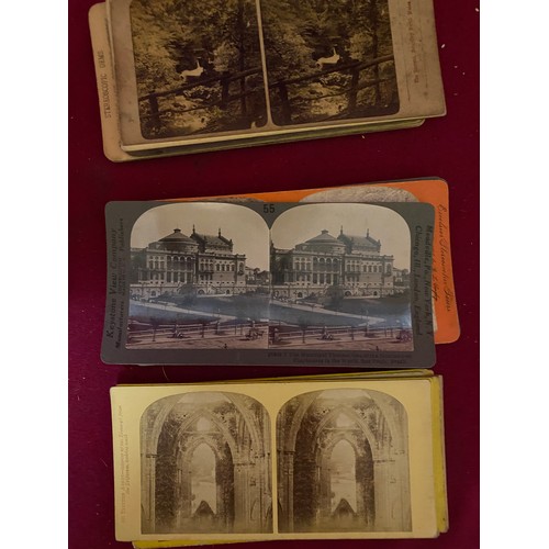 181 - Large bundle of stereoview stereoscope photos