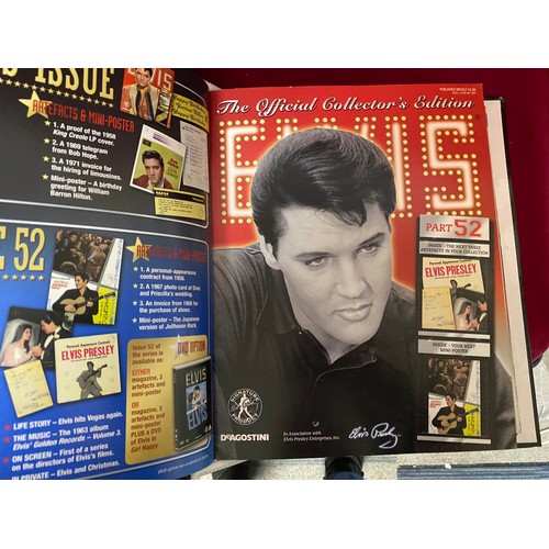 283 - Elvis collectable magazines in 4 binders.