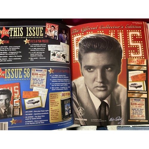 283 - Elvis collectable magazines in 4 binders.