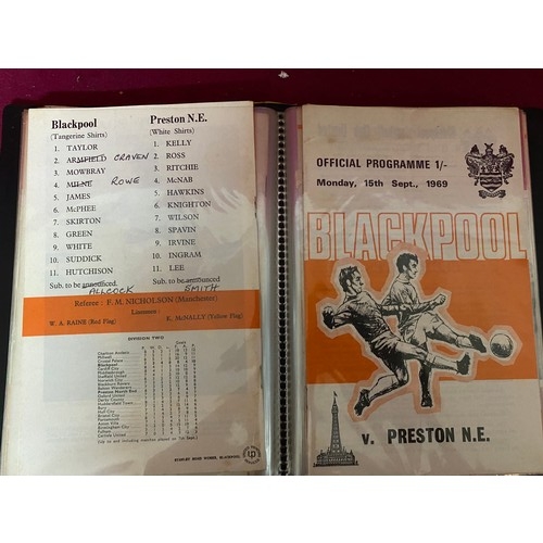 176 - Album of vintage Blackpool football programmes