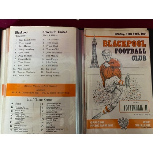 176 - Album of vintage Blackpool football programmes