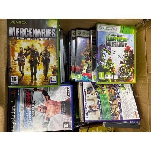 330 - Large selection of Playstation and Xbox games, controllers and some DVD's