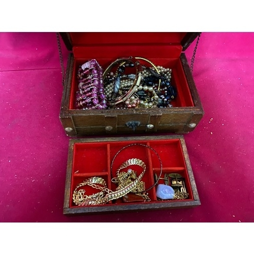 341 - Box of costume jewellery