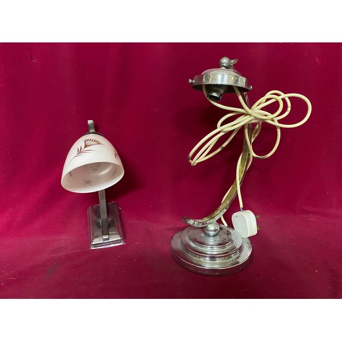 925 - Art Deco style wall light and table lamp. Table lamp is 35cms tall and has no shade.