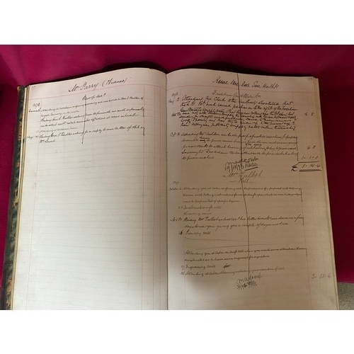 980 - Victorian Solicitors ledger containing private accounts, trips to Cheshire based court and other cou... 