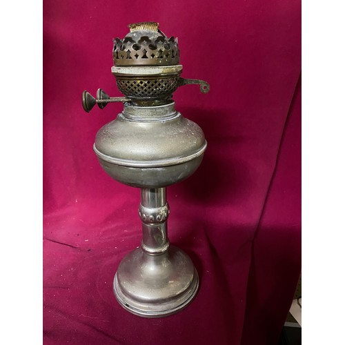 661 - 2 paraffin lamps without shades or funnels