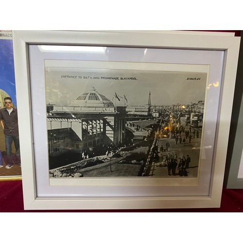 683 - 4 x Blackpool themed framed pictures