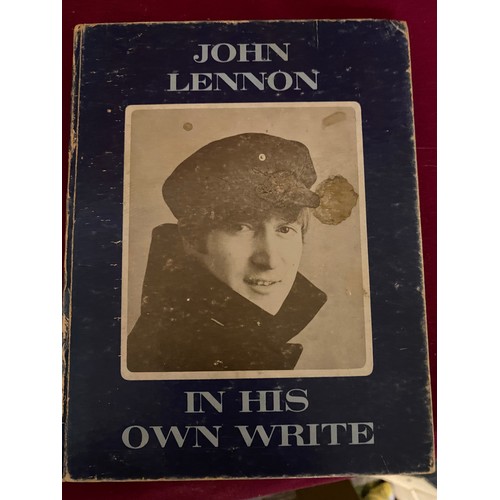 684 - Selection of John Lennon memorabilia including original 'In his own write’ book