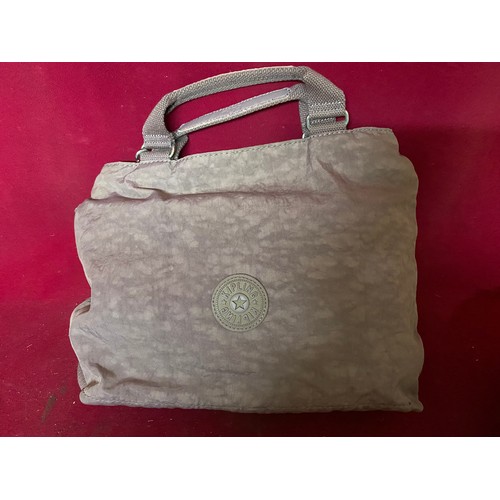 715 - Mauve 'kipling' bag with detachable shoulder strap and Paul Smith box containing 16 vintage hankerch... 