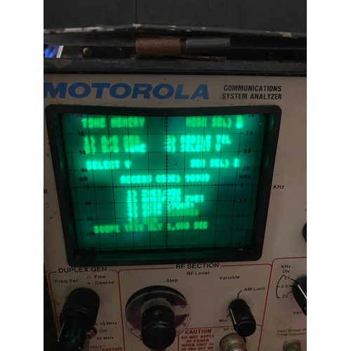 720 - Motorola Communications Service Analyzer powers up