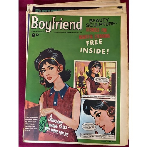 987 - Selection of 10 x 1960's Boyfriend magazines in excellent condition