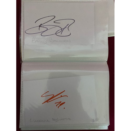 730 - 2 Albums of Blackpool FC Hand Signed Autographs