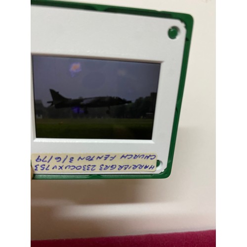 744 - Box of Approximately 200 35mm slides of military aircraft