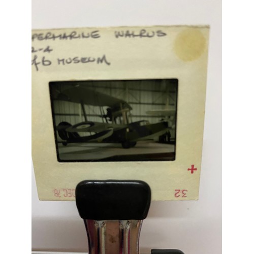 745 - Collection of approximately 130 35mm slides of military aircraft.