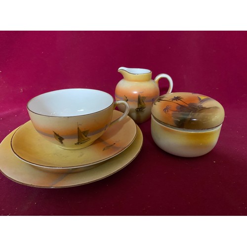 911 - Selection of Noritake porcelain including Vase and Cruet set and others.