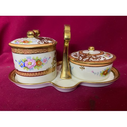 911 - Selection of Noritake porcelain including Vase and Cruet set and others.