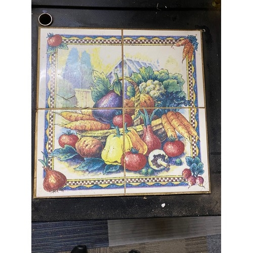 635 - Queen Victoria electric potato oven with engraved glass sides no cracks and tile top