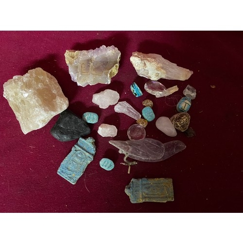 917 - Collection of Quartz, Amethyst, Egyptian Stones and others.