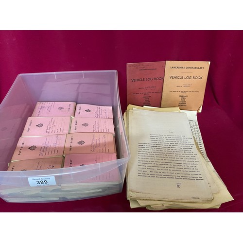 389 - Box of vintage police memorabilia/ephemera