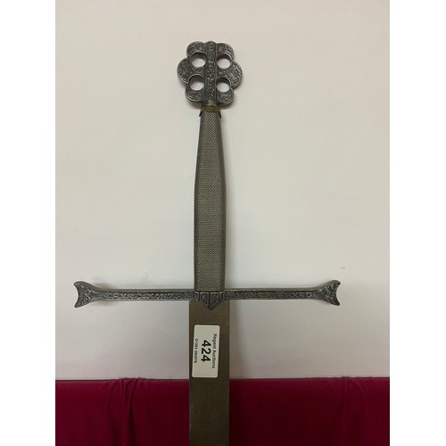 424 - Decorative sword 123 cms in length