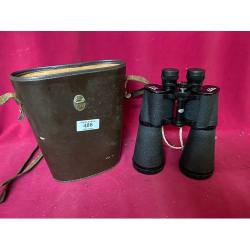 486 - A pair of Frank-Niipole 20 x 70 binoculars in case