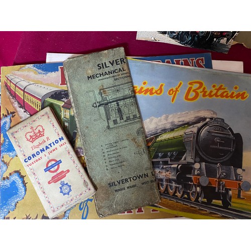494 - Collection of railway ephemera including 2 BR railway caps made by Compton of London 1964 and 1965