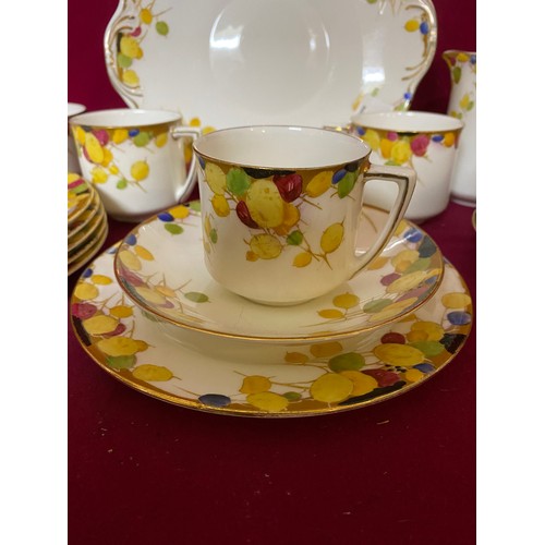 508 - Royal Doulton 'honesty' set comprising 6 plates, 6 saucers, 4 cups, milk, sugar bowl and cake plate