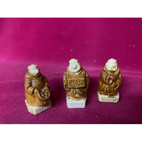 532 - Set Of Six Wade KP Monk figurines