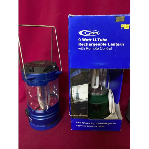 539 - Collection of 4 LED lanterns, batteries needed