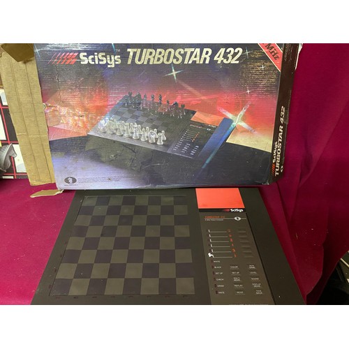 548 - 3 chess sets including a Scisys Turbostar 432