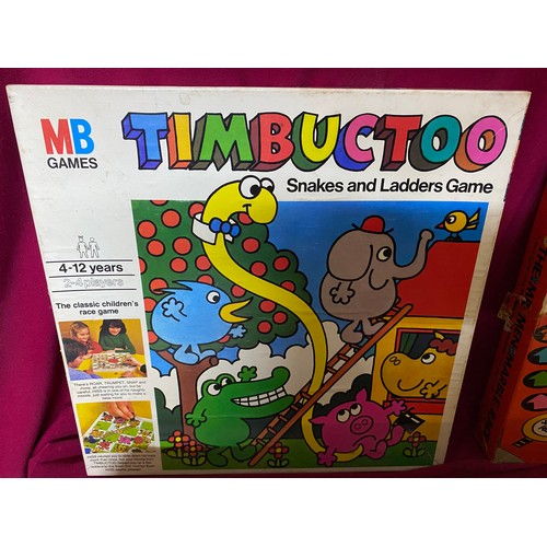 600 - 3 vintage board games including, The Mouse Trap 1963 edition, Mr Men Marble Race with original glass... 