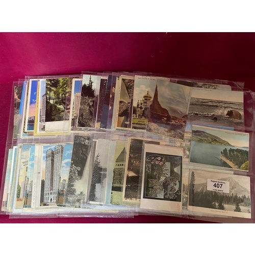 407 - Large collection of vintage postcards