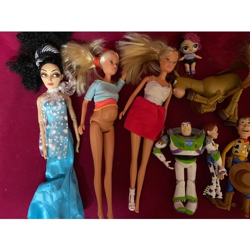 478 - Collection of Steffi Love and disney dolls and figures including Toy Story