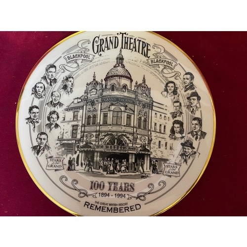 538 - Commemorative plate of Blackpool Grand Theatre - Matchams masterpiece,  celebrating 100 years 1894-1... 