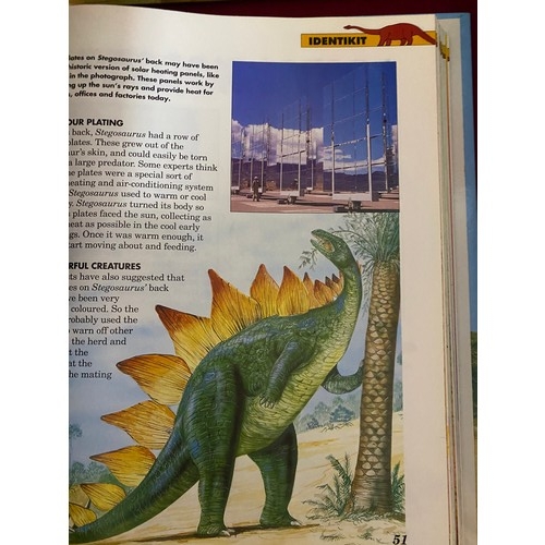 590 - Dinosaur Magazine series issues 1-26 with 3D images and 6 folders