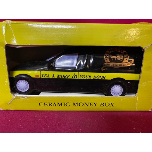 362 - Vintage Ringtons ceramic money box and 4 classic collection boxed cars.