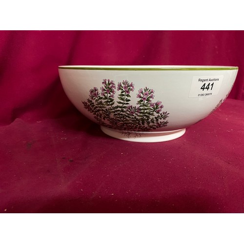 441 - Tiffany & Co large Bowl Herbs Design 30 cms diameter
