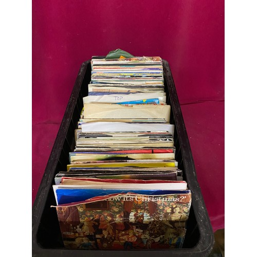 449 - Collection of 7'' singles in vintage singles box.