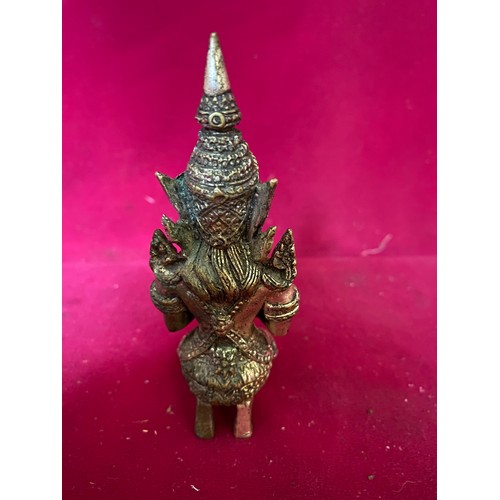 671 - Oriental Thai deity at prayer standing 12cms tall