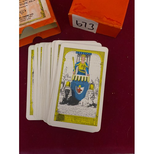 673 - Pack of Tarot cards from The Royal Fez Moroccan Tarot.