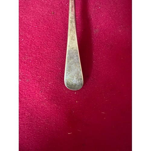 452 - German silver spoon pre 1820 London, Jester's Head made c 1795
