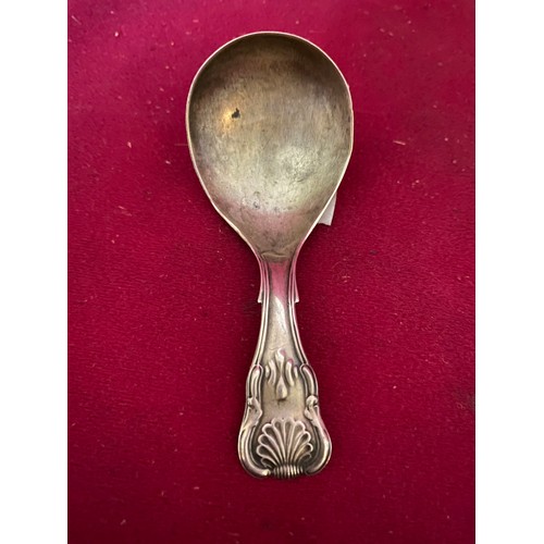 453 - Georgian silver caddy spoon, Birmingham c1829