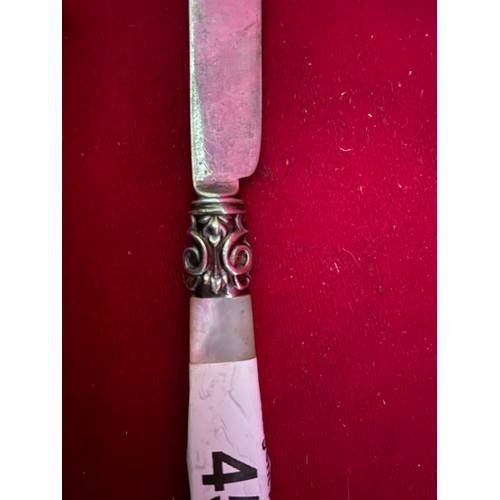 454 - Victorian silver Butterknife c1852, date letter C, Birmingham
