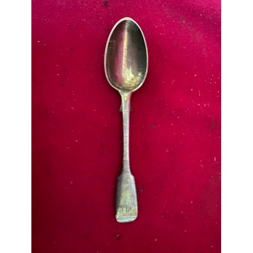 455 - Victorian silver spoon c1851, date letter C