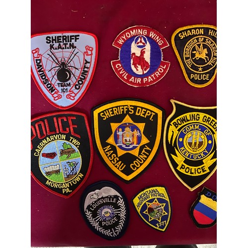 459 - Collection of Vintage Police patch badges