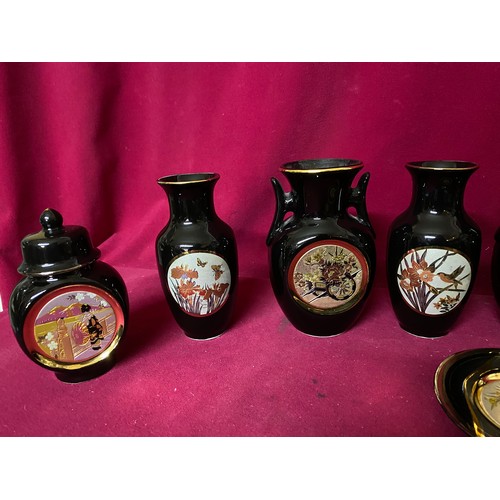 678 - Selection of Chokin Art Pottery vases and Urns.