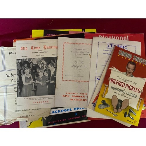 670 - Selection of Blackpool Theatre programmes and other Theatre ephemera from the 60's.