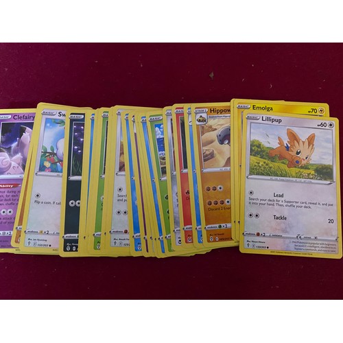 117 - Selection of Pokemon cards in wooden box