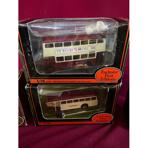 175 - Selection of 9 x boxed collectable buses and advertising trucks